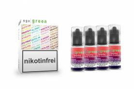 Vorteilspack 4x10ml e Shisha Liquid Nikotinsalz egogreen Sparkling Cherry-Lemonade online kaufen