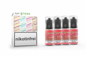 Vorteilspack 4x10ml e Shisha Liquid Nikotinsalz egogreen ICY Watermelon im Vape Shop kaufen