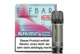 Elfbar ELFA POD-System Blueberry Cotton Candy pre-filled POD's 2x2ml günstig kaufen