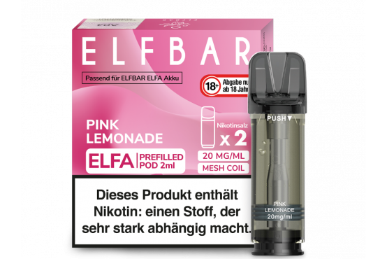 Elfbar ELFA POD-System Pink Lemonade pre-filled POD's 2x2ml günstig kaufen