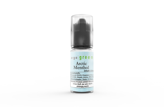 egogreen intensives Arctic Menthol e-Liquid für Dampfer im Liquid Shop