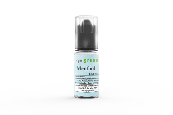 egogreen Menthol Liquid mit Nikotin und nikotinfrei für Dampfer im Liquid Shop kaufen