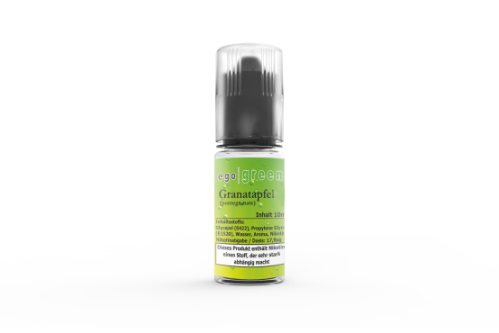 egogreen Frucht Liquid Granatapfel (pomegranate) für feinen Fruchtgeschmack mit und ohne Nikotin im Online Shop