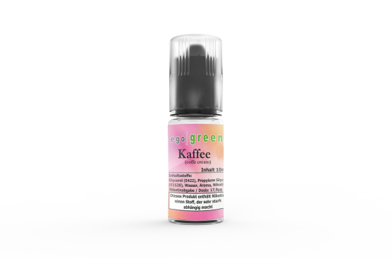 egogreen cremiges Kaffee Liquid für feinen Genuss mit und ohne Nikotin im Vape Shop kaufen