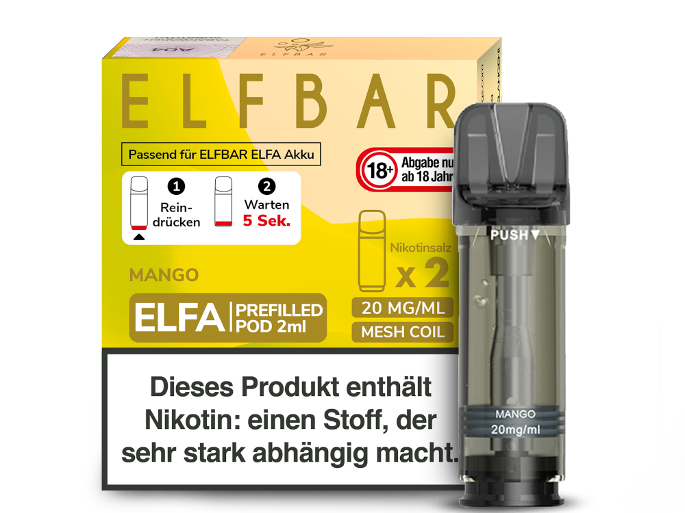 Elfbar Elfa pre-filled Pods 2x2ml Mango günstig kaufen