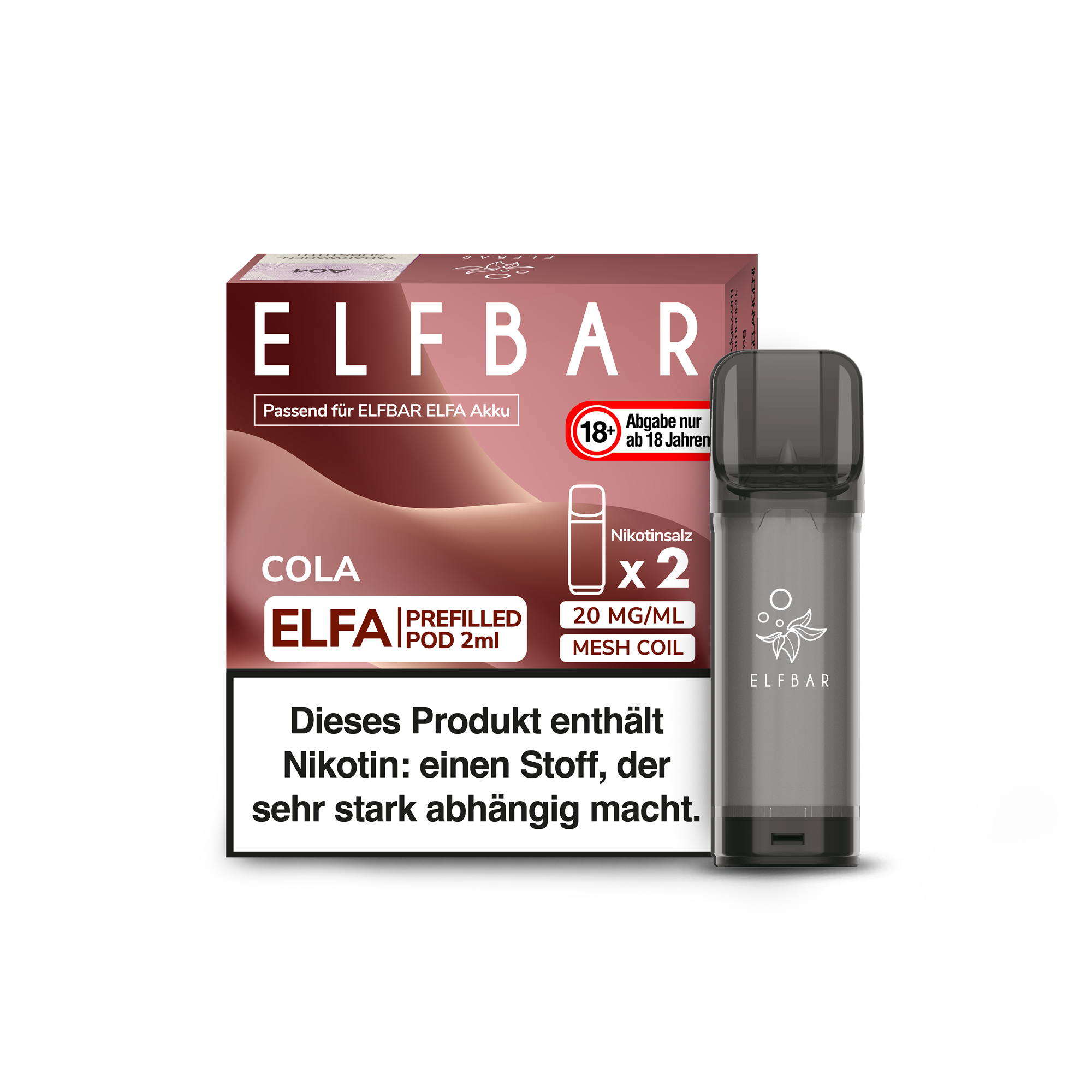 Elfbar ELFA Mehrweg POD-System pre-filled POD's Cola 2x2ml