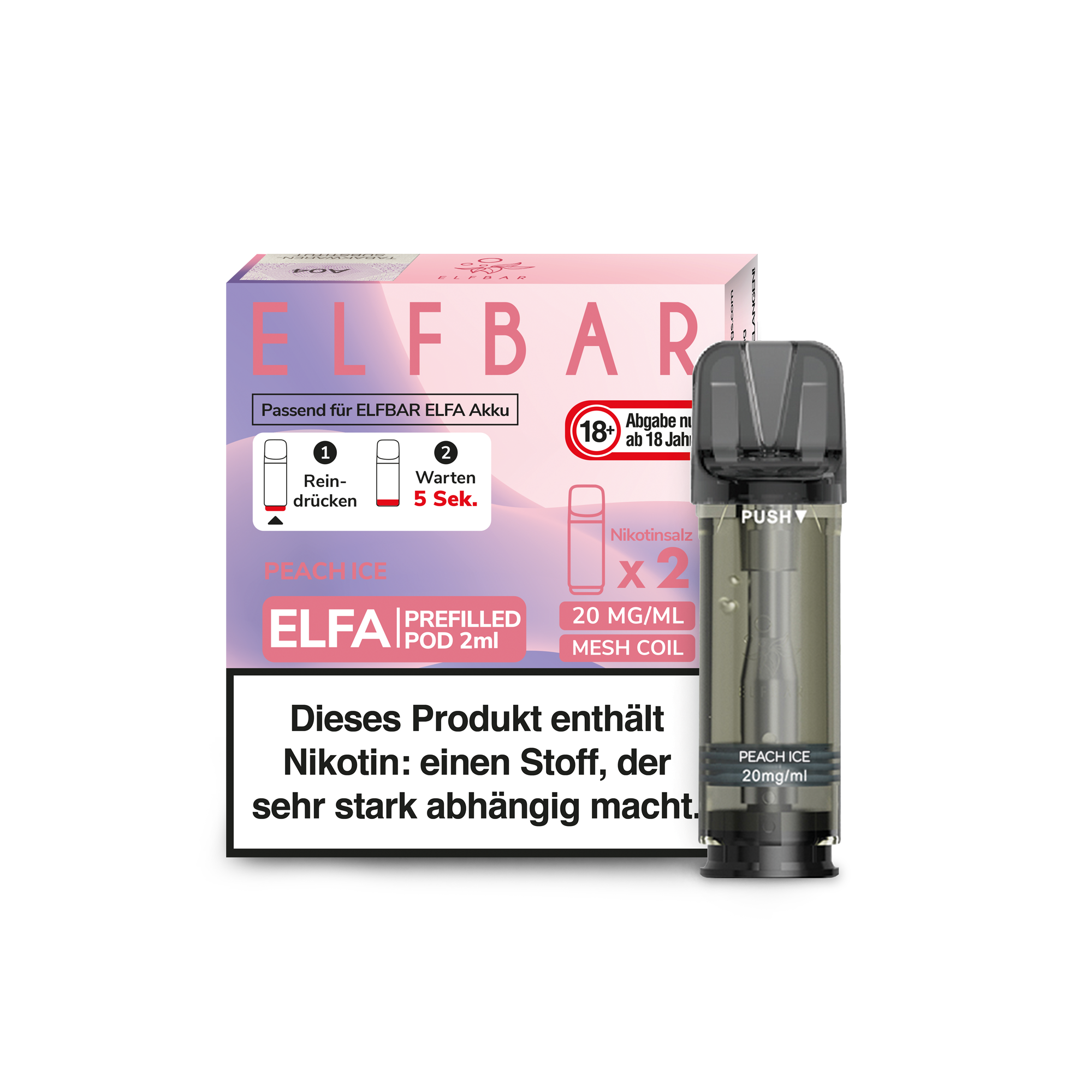 Elfbar Vape Einweg E-Shisha Juicy Peach kaufen