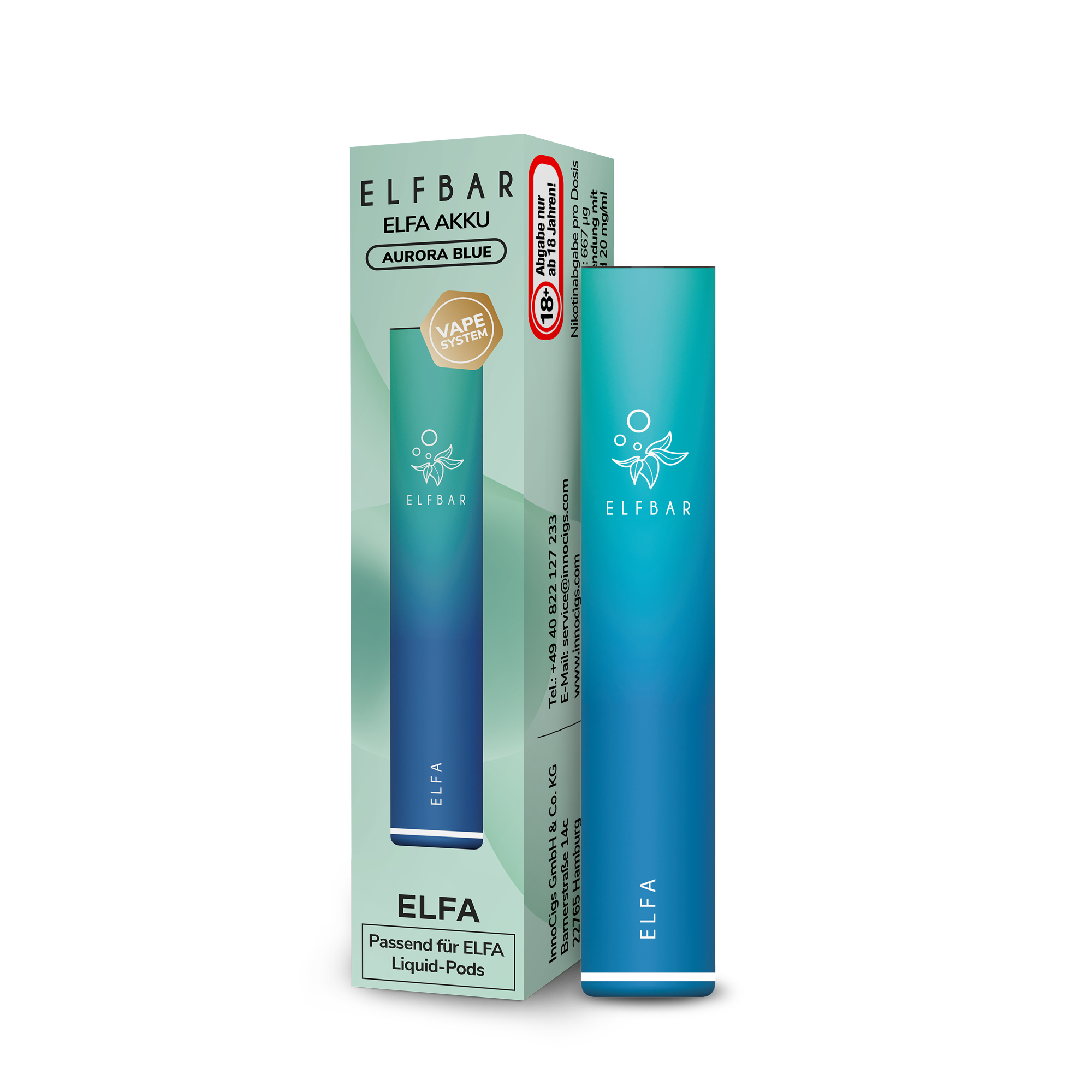 Elfbar ELFA POD Kit Aurora Blue Akkuträger mit 500mAh kaufen