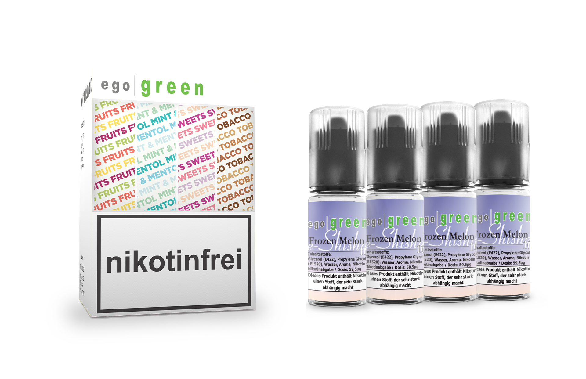 egogreen Frozen Melon Nikotinsalz e-Shisha Liquid kaufen