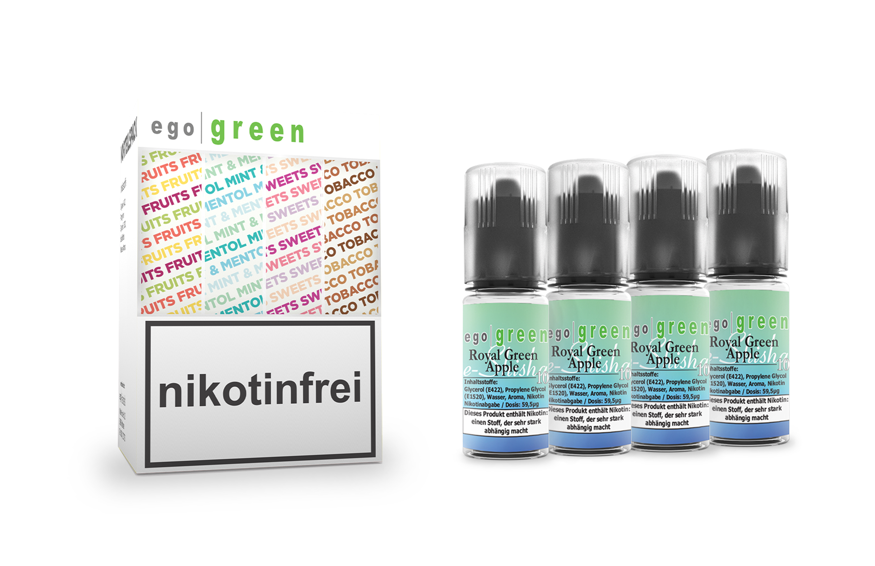 egogreen Royal Green Apple Nikotinsalz e-Shisha Liquid kaufen