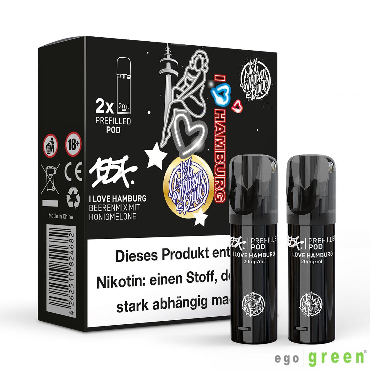 187 Strassenbande Vape I Love Hamburg Doppel-Pods 2x2ml kaufen