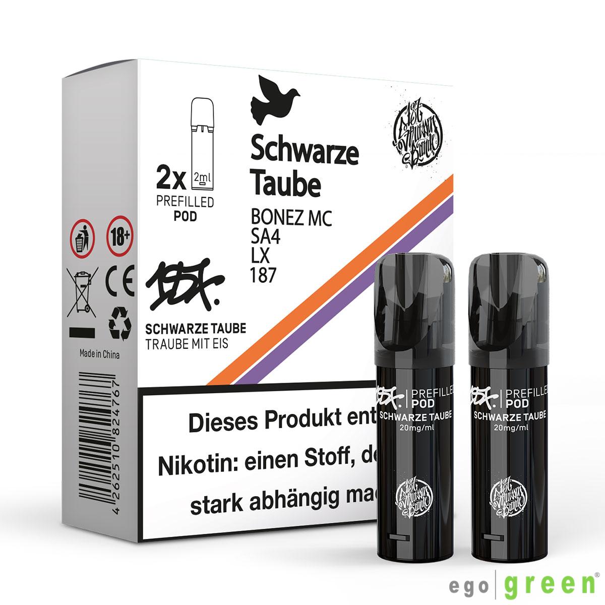 187 Strassenbande Vape schwarze Taube Doppel-Pods kaufen
